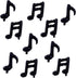 10 Pcs Music Note Black Balloons - 17 Inch Happy Birthday Banner for Birthday, Baby Shower, Outdoor & Home Parties