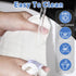30 Pack 6 Reginary White Muslin Baby Bibs Bulk Adjustable Layers Baby Bandana Drool Bibs for Boys Girls Newborn Cotton