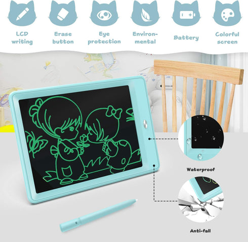 bravokids 10 Inch LCD Writing Tablet for Kids, Erasable Doodle Board for Toddlers, Learning Painting Pads, Christmas
