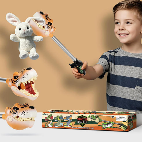 Pincher DINOBROS Tiger Grabber Toys Snapper Chomper Monster Reacher Robot Hand Animal Toy for Kids