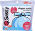 Sassy 100 Count Disposable Diaper Sacks, Powder Scented, 4-25 Sacks per Roll,