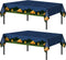 Breling 2 Pieces Camping Party Decorations, Plastic Rectangular Campfire Table Cover for Birthday Party Supplies