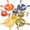 GAGAKU Wooden Play Food Sets for Kids Kitchen, Montessori Wooden Play Food