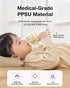 6-12 8oz,Yellow Dr.isla PPSU Weighted Straw Training Cup for Months Babies, Spill Proof Transition Sippy Cup for Bottle