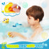 18months+ Swimming EKU Hippo Bath Toys for Kids Ages Toddler with Burger Stacking Cups Duck Crab Bath Time Water Play