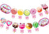 Blulu 2 Pcs Candy Party Decorations, Candy Paper Banner Lollipop Garland for Birthday Baby Shower