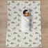 Selgkds 30x40inch Hunting Ducks Baby Blankets for Girls Boys Vintage Mallard Duck Leaves Pond Swaddle Receiving Blanket