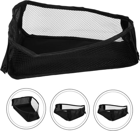 Abaodam Universal Baby Stroller Organizer, Bottom Pouch Mesh Cargo Net for Stroller Storage, Fits Most Strollers