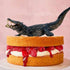 Gemini&Genius 10 Inch Crocodile Toy with Moveable Jaw, Wildlife World Alligator Model