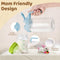 AoeJarry 32 oz Breast Milk Pitcher with Leak Proof Flip Cap & Pour Spout, Wide Mouth Mason Jars for Breast Milk Storage