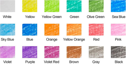 Madisi Crayon Bulk Pack, Regular Size, 900 Count, 18 Colors