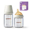 YOUKEBEI Natural Nursing Glass Baby Bottle - with Anti-Colic Vent System - BPA-Free,