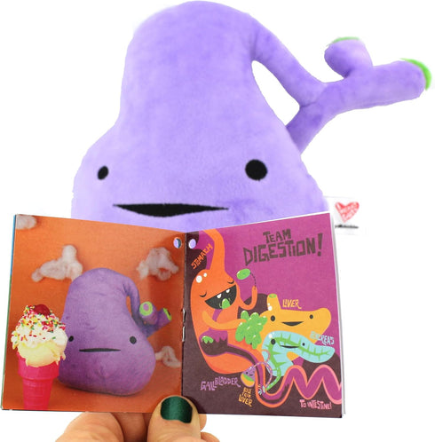 I Heart Guts Gallbladder Plush - 8" Gallbladder Removal Stuffed Toy