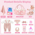 12'' Playset 11PCS Set Dreamon Baby Doll with Carrier Bassinet Bed, Baby Doll Accessories Includes Pacifier, Blanket
