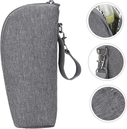 Toyvian Portable Insulated Bottle Carrier Handheld Bottle Bag for Travel Keeps Warm for Hours Leak Design for Outdoor