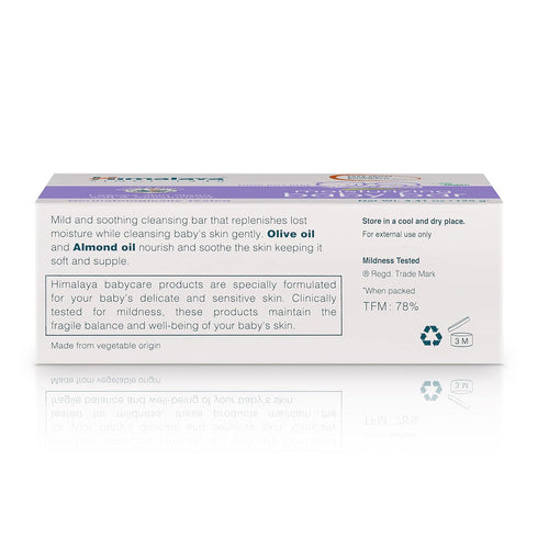 Himalaya Moisturizing Baby Bar with Olive & Almond Oils, 4.41 Ounce