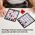 18-Pack GSE Games & Sports Expert Bingo Game Cards with Easy Read Numbers, Reusable Paper Bingo Sheets