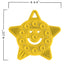 POPPIES Smiley The Star Silicone Suction Cup Teether, BPA-FREE, Sensory Bath Toy (Yellow)