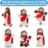 13.4" Yelakey Jesus Plush Doll with Jointed Skeleton Jesus Plushie Poseable Jesus with Removable Accessories Easter