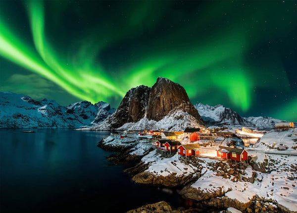 Jigsaw Puzzles for Adults 1000 Piece - Northern Lights in Norway