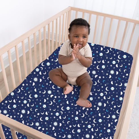 4-Pack The Peanutshell Baby Crib Sheets for Girl or Boy - Soft, Oval & Fitted Baby Girls or Boys Crib Sheet, Rectangle