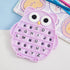 Push Pop Bubble Fidget Sensory Toy, Silicone Stress Relief Popping Toy, ABC Alphabet Owl Shaped Educational Learning