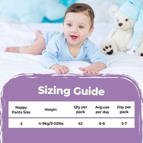 3 (42 100% Mum & You Nappychat Premium Performance Eco Diapers, Size Diapers) Smart Tube Technology. Leak Protection.