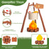 80PCS Kids Camping Toys Set - Play Tent Campfire Toys, Toy BBQ Grill Set, Pretend Cutting Play Food for Kids