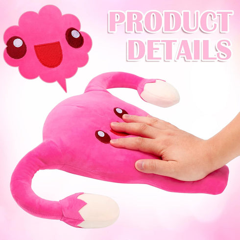 Uterus Plush Toy, Funny Stuffed Organ for Women, Anatomy Educational Gift & Party Decor