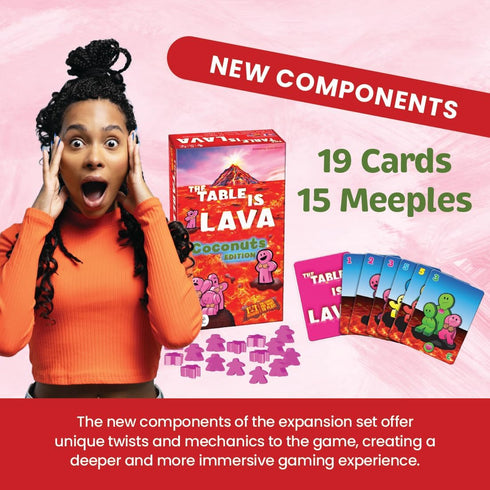 The Table is Lava - Coconuts Edition, Expansion Set by R&R Games