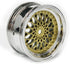 4PCS 52mm Diameter Plastic Plating Wheel Rims Hex 12mm for 1:10 RC On-Road Drift Touring Racing Car, Gold Silver,