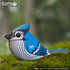 Eugy Blue Jay 3D Puzzle - 26 Piece Eco-Friendly Educational Toy for Kids Ages 6+