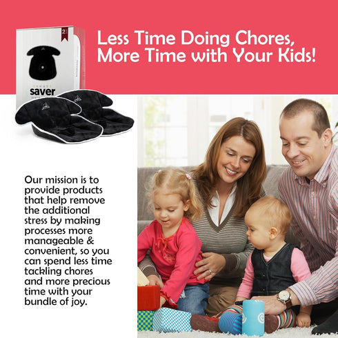 Pack 4) Piddle Pads - Strollers, Bouncers & Car Seat Pad, Waterproof & Machine-Washable Cover on Car Potty for Toddler