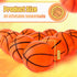 Sratte 30 Mini Inflatable Basketballs, 4 Inches Small Basketballs for Kids, Party Sports Game Hoops Beach Pool Supplies