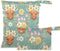 Burbuja Cow Flower Wet Dry Bags for Baby Cloth Diaper 2 Pack, Waterproof