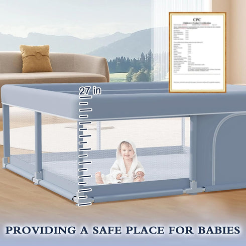 50 50 Inch XVISHX x Baby Playpen, Playpen for Babies and Toddlers, Baby Play Pen Playard for Indoor & Outdoor Active