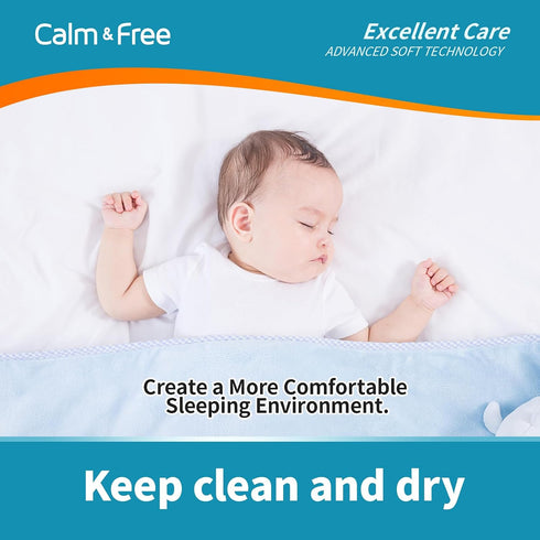 Calm&Free 18x 24(100 Count) Baby Disposable Changing Pads, Underpads Portable Diaper Changing Pads