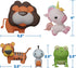Mold Free Bath Toys for Babies and Toddlers, No Hole Animal Bath Toys, BPA-Free, Dishwasher-Safe, for 0-18 Months