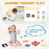 3-4 Baby,8 1 Adena Montessori Play Kit for Months in Wooden Learning Educational Toys for Toddler,Include Framed Mirror