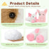 6-Pack 10 Inch Cozy Tezituor of Pig Stuffed Animals Plush Bulk, Cute & Companions in Pink, White & Spotted, Perfect