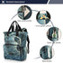 SUABO Backpack Baby Diaper Bag Ball in The Net Pictogram Large Bag Waterproof Travel Diaper Bags for Moms and Dads
