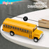 Pullback Diecast School Buses - 2 Pack - Yellow Metal Toys with Write-On Surfaces - Perfect Party Favors, Gifts, and School Memories for Little Boys and Girls - 5 Inch