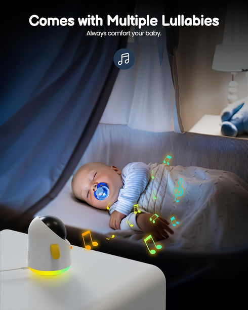 TOAIOHO 4.3' 2-Way 2.4G Baby Monitor with Camera and Audio WiFi/No WiFi: Baby Monitor WiFi Smartphone APP Control