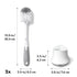 2-Pack OXO Tot Bottle Brush with Nipple Cleaner and Stand Gray