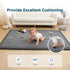 COLLACOCO 1.3" Tummy Baby Play Mat for Floor, Playpen Mat, Thick Memory Foam Time Mat, Soft Coral Velvet Nursery Rug