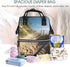 HCBPWVQA Backpack Daypacks Backpack Mommy Beach Themed Diaper Bag with Changing Pad and Pacifier Holder, Multifunction
