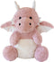 Little Flying Dragon, Cute Stuffed Animal Plush Toy, Adorable Soft Dragons Gift for Kids (Pink, 7.87in)