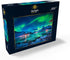 MyPuzzle Aurora Borealis Over Sea Coast, Northern Lights on Lofoten Islands, Norway - Premium 1000 Piece Jigsaw Puzzle