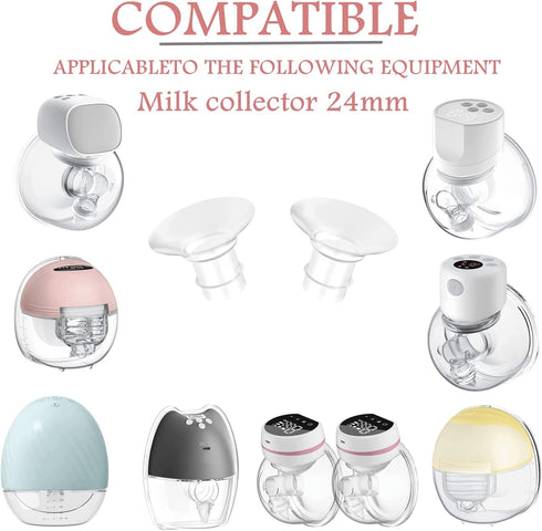 19mm S9/S12/S9Pro/S12pro,Wearable 24mm (19mm) Flange Insert Parts,Suitable for Breast Pump Parts Replace,Milk Collector
