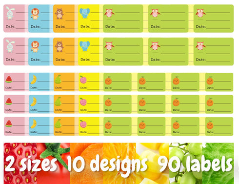 Baby Food Labels, Removable Write-On Daycare Date Labels for OXO Tot Baby Food Storage Containers, Trays, Jars, Freezer